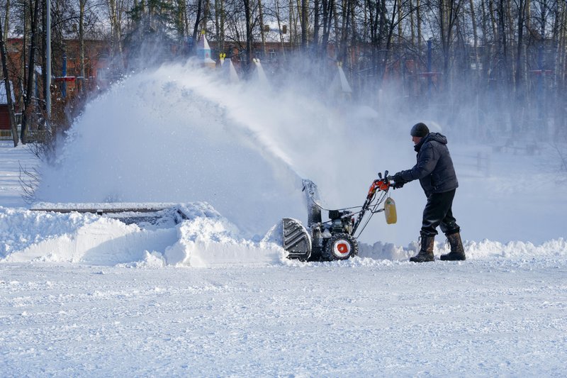 Professional snow removal service by Truva Construction in the GTA